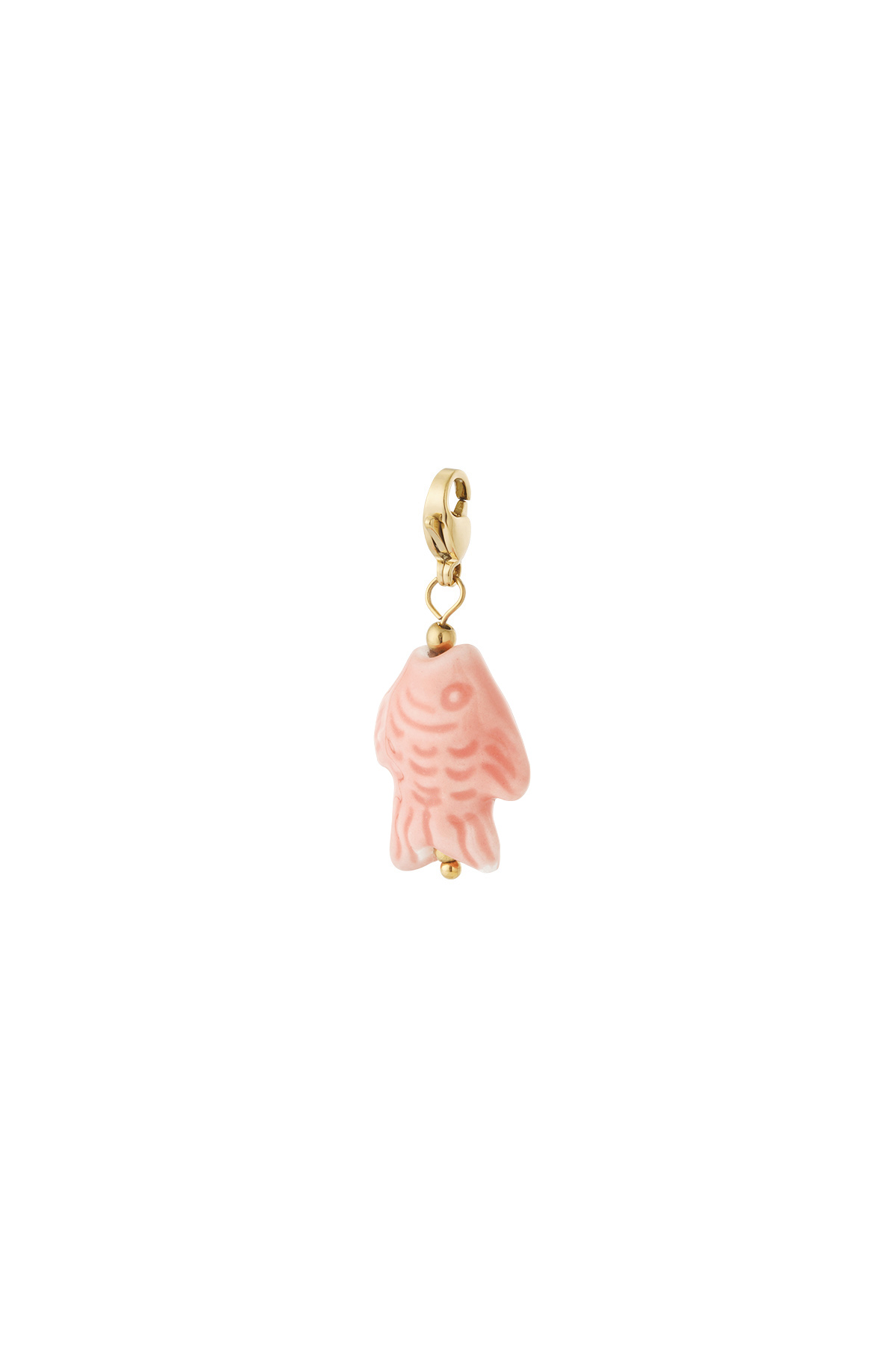 Mini vis sieraden bedel – roze