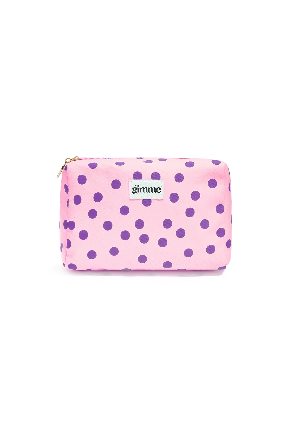Make-uptassen met stippen, Roze