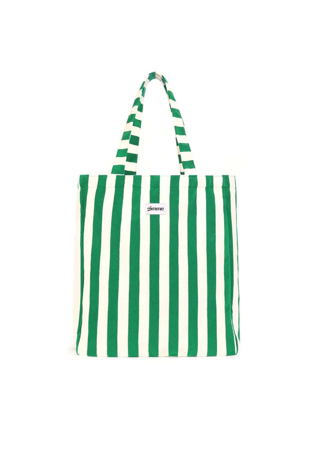 Shoppertassen met strepen, Groen