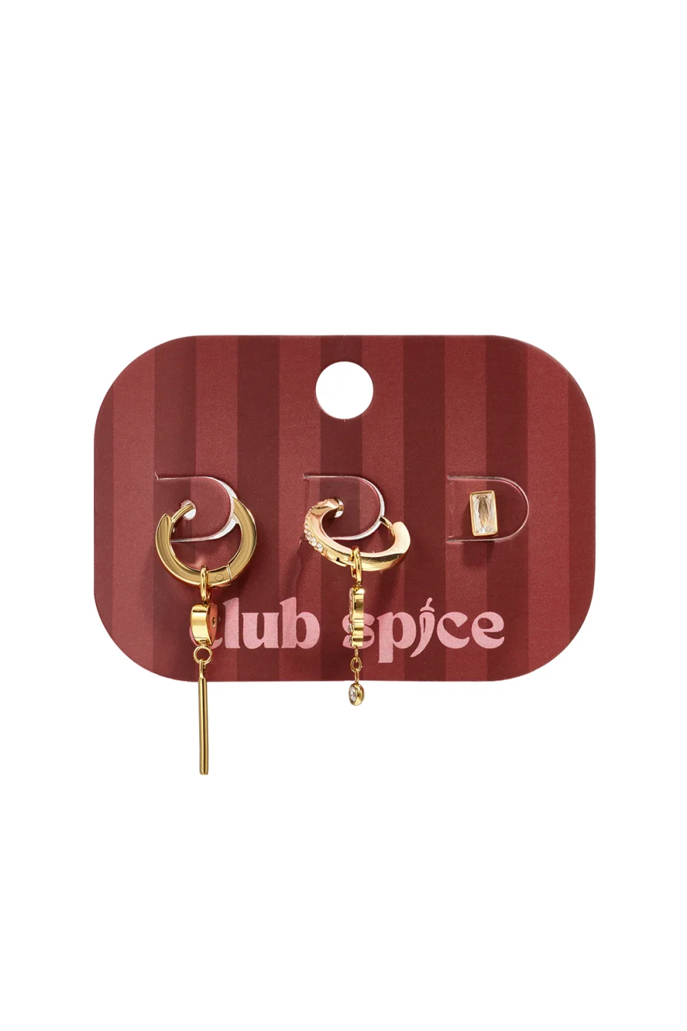 Oorbellen setje hart simple daily - kleur rood - Afbeelding 3